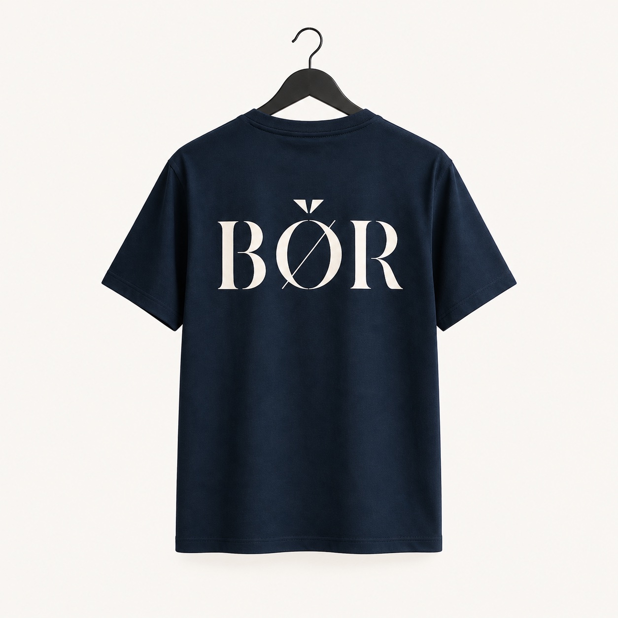 BÖR T-Shirt Navy, Rückseite liegend